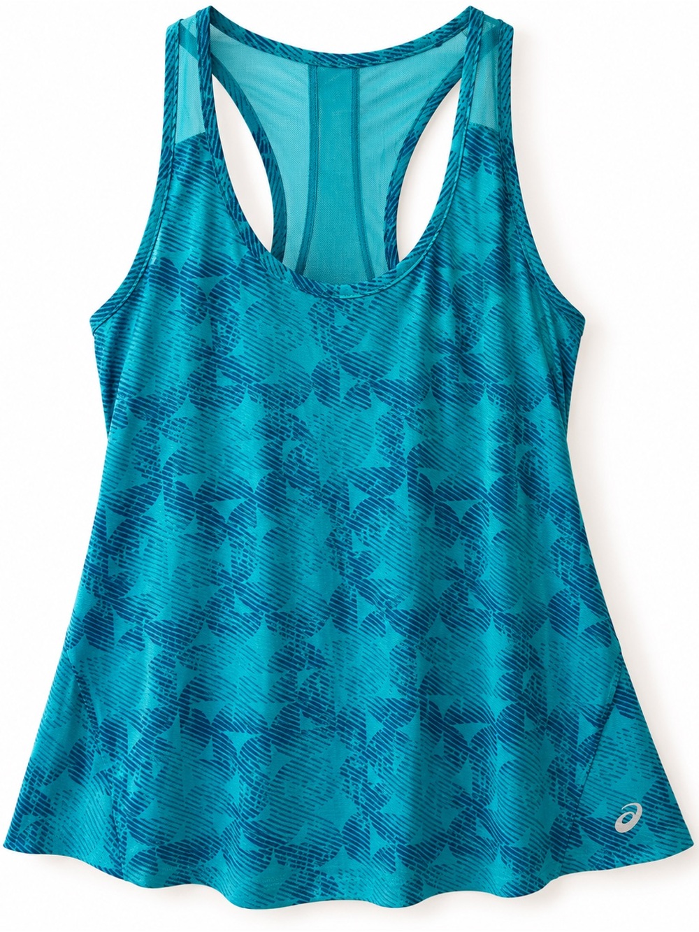 ASICS Women’s Teal Blue Racerback Running Workout Tank Top M